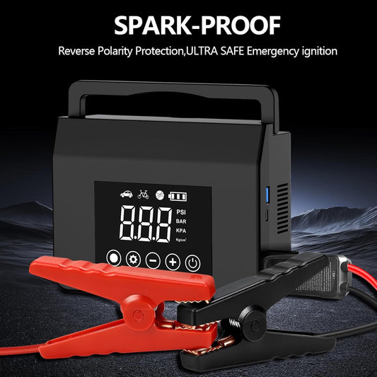 12V Battery Booster Portable 4000A Car Jump Starter